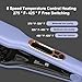 JINRI Hair Iron, Hair Brush, Pumped-Up Volume, Adjustable Temp, 360 ° Tail Rotation, Lasting Volume, for Short Or Thin Hair, Dual Voltage (100-240V), Volumizing Hair Iron, Purple, 1.25 inch