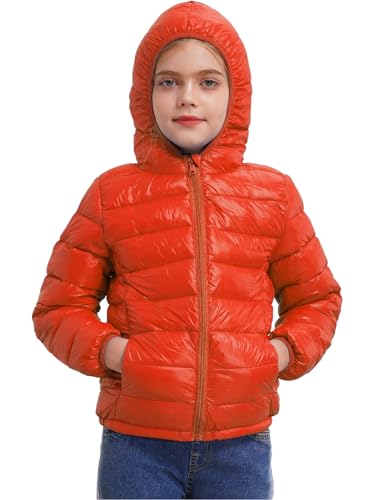 Boys Girls Casual Hoodie Puffer Jacket Zipper Down Coat Long Sleeve Warm Lightweight Outerwear for Kids3