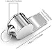Faty-T 3 Packs Sporting Goods Stainless Steel Whistle with Lanyard, Whistle for Coaches, Referees, Training Crisp Sound Whistle with Lanyard for School Sports, Soccer, Football, Basketball