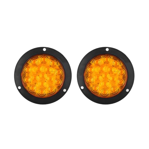 FALVFUN Round Trailer Tail Lights, 2PCS 4