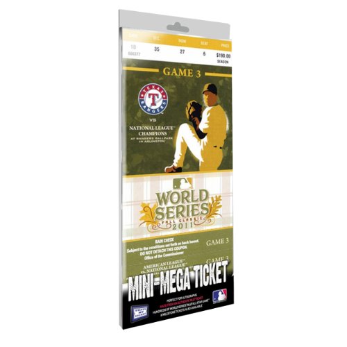 MLB Texas Rangers 2011 World Series Mini-Mega Ticket MLB Texas Rangers 2011 World Series Mini-Mega Ticket