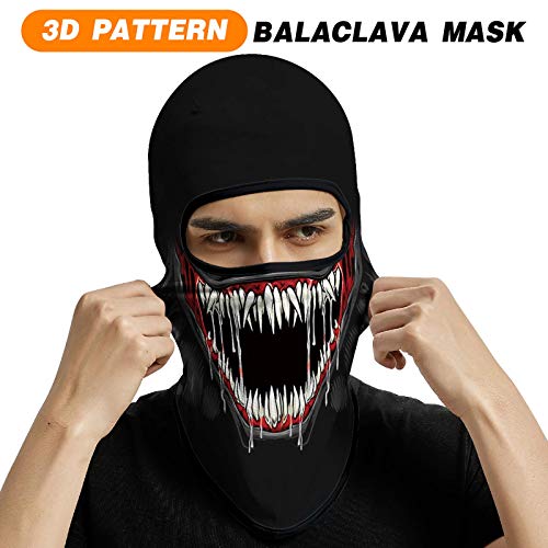 Venswell 3D Balaclava Ski Mask Cool Skull Animal Full Face Mask Cycling/Motorcycle/Halloween #TOP1