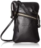 Monahay Small Italian Leather Cross Body Cell Phone and Passport Travel Pouch Bag Vera Pelle MH9723