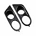 QOYGZ Auto Parts 1 Pair Surround Air Duct for BMW E46 M3 2001-2006 Car Styling Front Bumper Car Fog Light Covers Dual Hole(Black-Matte Black)