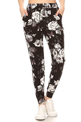 Image of Leggings Depot Premium Jogger Women's Popular Print High Waist Track Pants(S-XL)