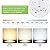 hykolity 5/6 Inch Selectable CCT LED Disk Light Flush Mount, 3000K/4000K/5000K Adjustable, Dimmable Recessed Retrofit Ceiling Light, CRI90, 1050lm, 15W, Installs Into J-Box or Recessed Can, 12 Pack