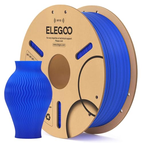 ELEGOO PLA 3D Printer Filament 1.75mm Dark Blue 1KG, RFID PLA Filament