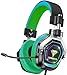 BENGOO Gaming Headset for PS4, Xbox One, PC,【4 Speaker Drivers】 Over Ear Headphones with 45° Adjustable Earmuff, 720° Noise Canceling Microphone, Soft Memory Earmuffs for Xbox 360 Accessory (Blue)