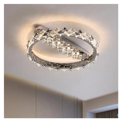 Concepteur plafond de luxe crystal avec eclairage moderne et chic tone a ton