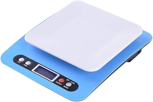HPTHLY for Kitchen and Jewelry Digital Electronic Scale LED Portable Kitchen Cooking Home Weighing Food Appliance Multifunctional Scale 10 Kg - Blue