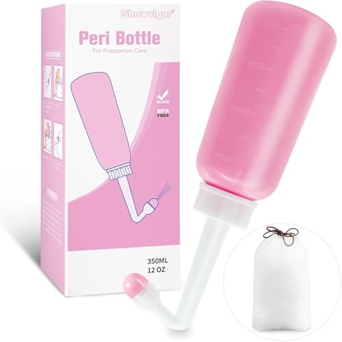 Image of Peri Bottle for Postpartum Care,12 OZ Perineal Bottle Postpartum Essentials Upside Down Peri Bottle for Perineal Recovery and Cleansing After Birth | Portable EVA Perineal Cleanser, Multipurpose Bidet Bottle for Postpartum Recovery, Outdoor Trips & Baby Diaper Changes