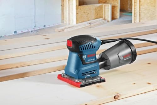 BOSCH GSS20-40 Orbital Finishing Sander 1/4-Sheet, 2 Amp, 12000 OPM with Dust Collector - Image 4