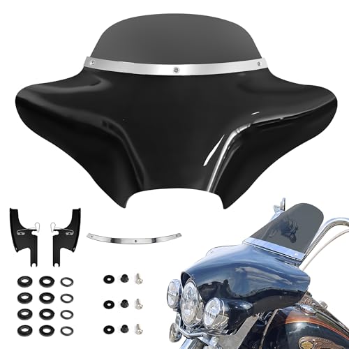 BOSYCY Batwing Fairing with 6”Smoke Windshield for Harley Road King FLHR 1994–2023, FLHRXS