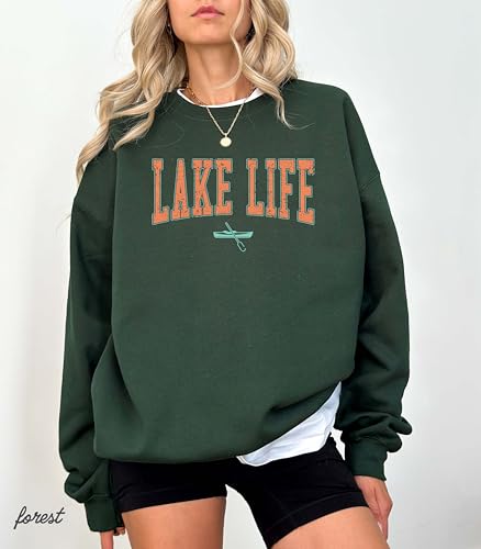 Lake Life Sweatshirt, Lake Sweatshirt, On The Lake Sweatshirt, Travel Lover Outfit, Gift For Adventurer, Vacation & Camper Clothing, Camper Apparel, Lake Sweatshirt4