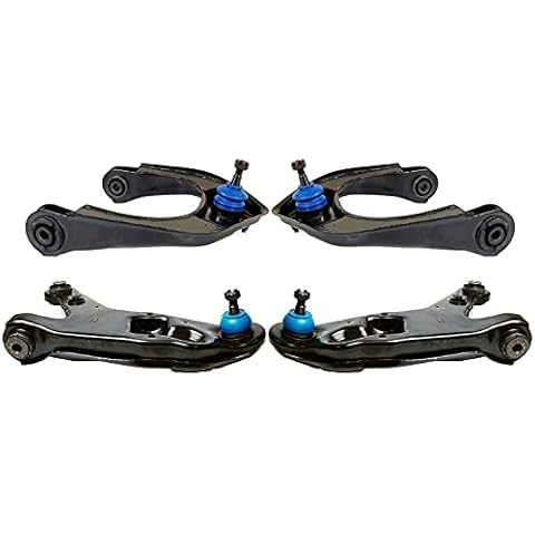 MyParts Front Upper Lower Control Arm & Ball Joint kit Compatible with Camaro Firebird Cover