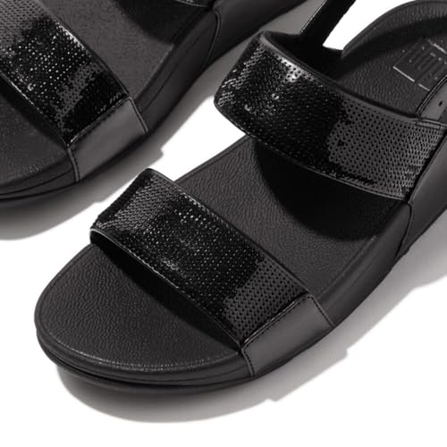 Image of FitFlop Women's, Lulu Sequin Slide Backstrap Sandal