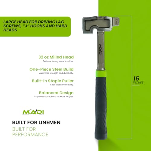 MADI 32 Oz All-Steel Hammer