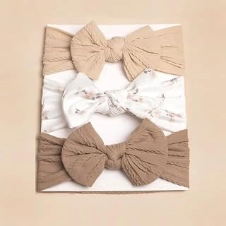 Pack of 3 headbands with large knot bows - style 7 Price In India