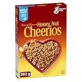 CHEERIOS Naturally Flavoured Honey Nut Cereal Box, Whole Grain is the First Ingredient, Made with Real Honey, 292 Grams Package of Cereal CHEERIOS Naturally Flavoured Honey Nut Cereal Box, Whole Grain is the First Ingredient, Made with Real Honey, 292 Grams Package of Cereal