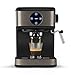 BLACK+DECKER BXCO850E - Machine à café expresso 850W, 20 bars, 2 tasses, Fonction vapeur, Arrêt automatique, Quantité programmable, Système extra crème, Réservoir 1,5L, Finition anti-traces de doigts