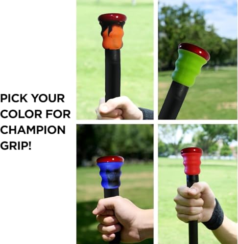 Grip-N-Rip II Softball Bat Taper Non-Slip Ergonomic Grip for Secure Hold Durable & Long-Lasting Easy Installation Fits Most Softball Bats Best for Enhanced Comfort & Performance (Electric Blue/Black) - Thumbnail 7
