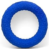 MIJOMA Jouet flottant pour chien, robuste et facile d'entretien, idéal pour les jeux à rapporter dans l'eau et sur terre, encourage le jeu interactif (bleu, anneau de jeu)