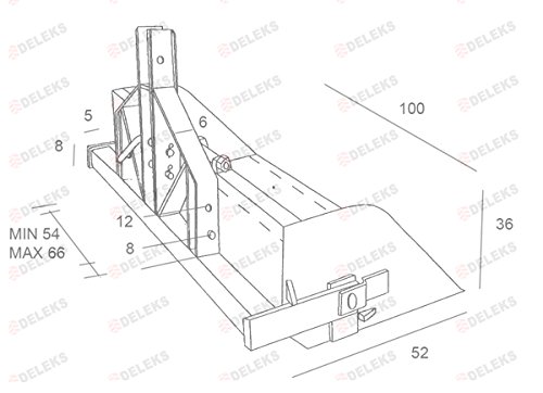 Deleks Pala Ribaltabile Manuale per Trattore Tipo