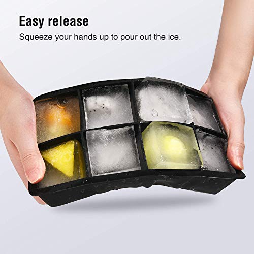 Molde de silicona para hielo Mayata 8 cubos 19.8x10.4x4.5 cm miniatura 5