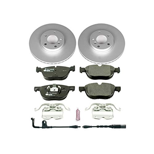 Image of Power Stop ESK4693 Front Euro-Stop Brake Kit BMW and 1 Front Sensor Wire For BMW X5 2007-2010 [Model Specific]