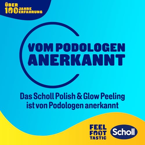 Scholl EXPERTCARE Anti-Hornhaut Pflegepeeling – Fußpflege für trockene Haut & Hornhaut – 1 x 75ml - abwaschbare Formel mit natürlichem Bimsstein - Hautverträglichkeit dermatologisch bestätigt