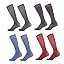 4pairs-black+navy Blue+blue+burgundy