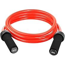 حبل القفز المرجح - 1.5LB PVC الصلب 12 مم القطر ل Crossfit والملاكمة - حبل القفز الثقيل مع مقابض قبضة الرغوة غير القابلة للانزلاق لتدريبات اللياقة البدنية التحمل وتدريب القوة