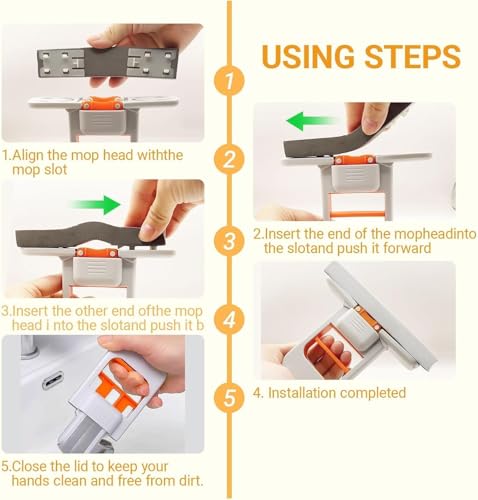 Image of Shuttle Art Mini Foldable Sponge Mop for Kitchen & Bathroom, Self Squeeze Wet Dry Cleaning Mop,Portable Desktop Cleaning Tool with Reusable Sponge Head for Glass Mirror Floor Home Office Car Cleaning