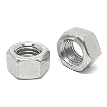 50 Pieces 1/4"-20 316 Stainless Steel Finished Hex Nuts