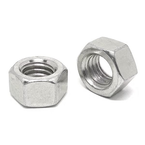(200 Pieces) 1/4"-28 Stainless Steel Finished Hex Nuts