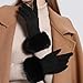 bawilom Winter Warm Gloves Faux Fur Sherpa Lined Gloves for Women - Fashion Soft Windproof Plush Glove for Cold Weather