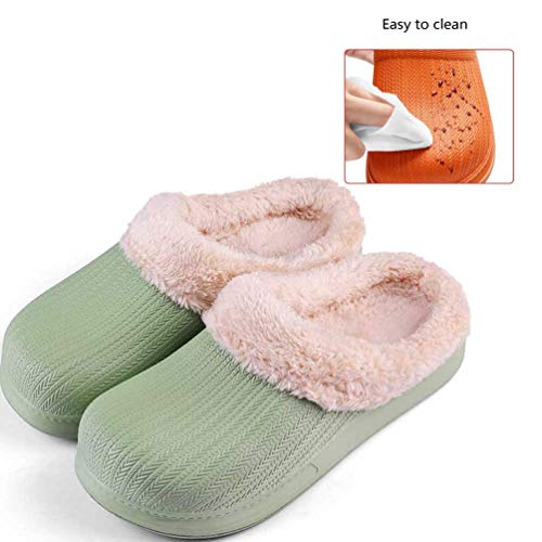 Winter Home Plush Slippers Cotton Warm Faux Fur Waterproof Slipper Indoor Anti-Slip Shoes for Women Men2