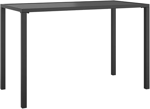 vidaXL Table à Manger de Jardin Anthracite 110x54x70 cm Acier 