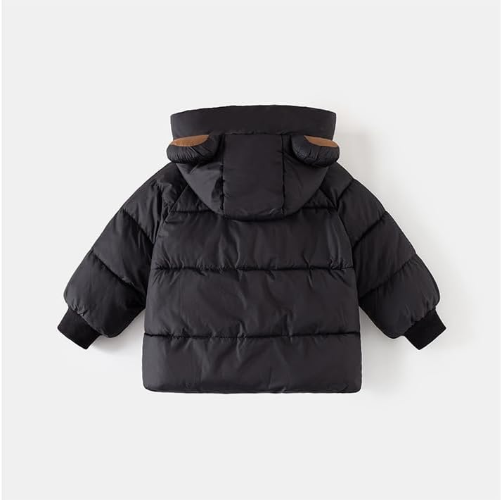 Irsutey Toddler Winter Down Coats Light Puffer Jacket Hooded Warm Outwear Bear Hoods Infant Outerwear