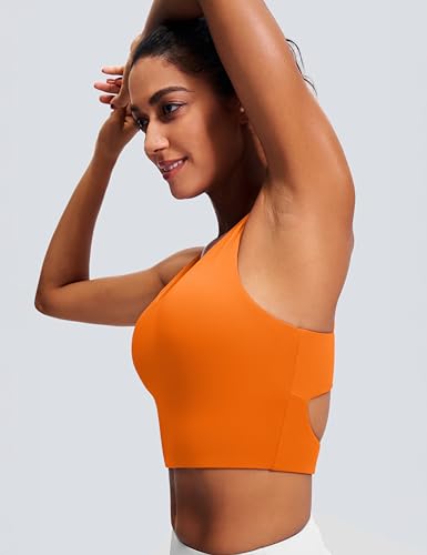 Image of Sports Bras for Women Criss-Cross Back Padded Workout Tank Tops Medium Support Crop Tops for Women