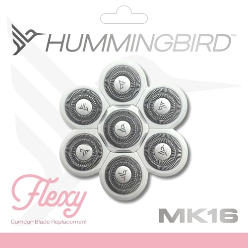 Image of HUMMINGBIRD Flexy Electric Razors for Women - Cordless Rechargeable Waterproof Electric Leg Shaver for Silky Smooth Legs, Hair Removal Kit (Flexy Replacement Blade Head)