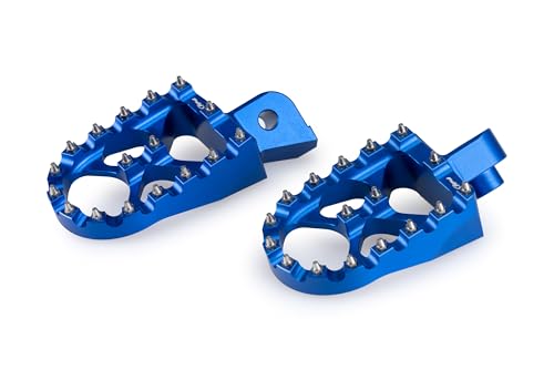 Repose-pieds Off-Road Puig 21204A bleu haute résistance pour moto