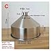 Funnel Stainless Steel 304 Thickening Grain Food Industrial Refining Machinery Funnel 30cm Diameter Capacity 10 litres(C)