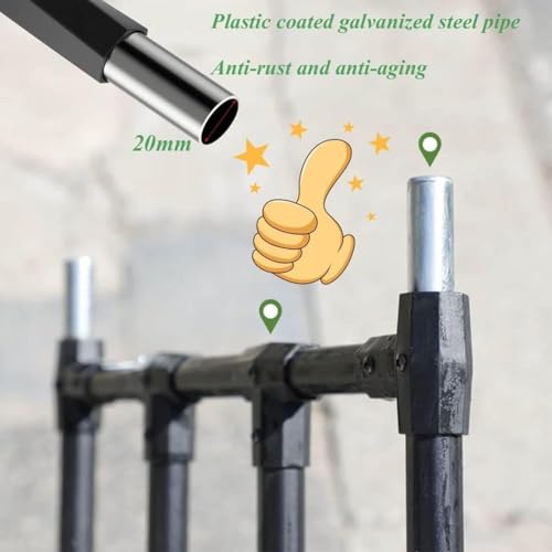 Arche de décoration de jardin en métal noir pour extérieur