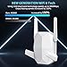 2025 AX3000 WiFi 6 Range Extender, WiFi Extender Signal Booster with Gigabit Ethernet Port, Dual Band (2.4G&5.8G) WiFi Repeater Cover to 13888sp.ft, Faster Speed and Wider Cover, Quick Setup (White)