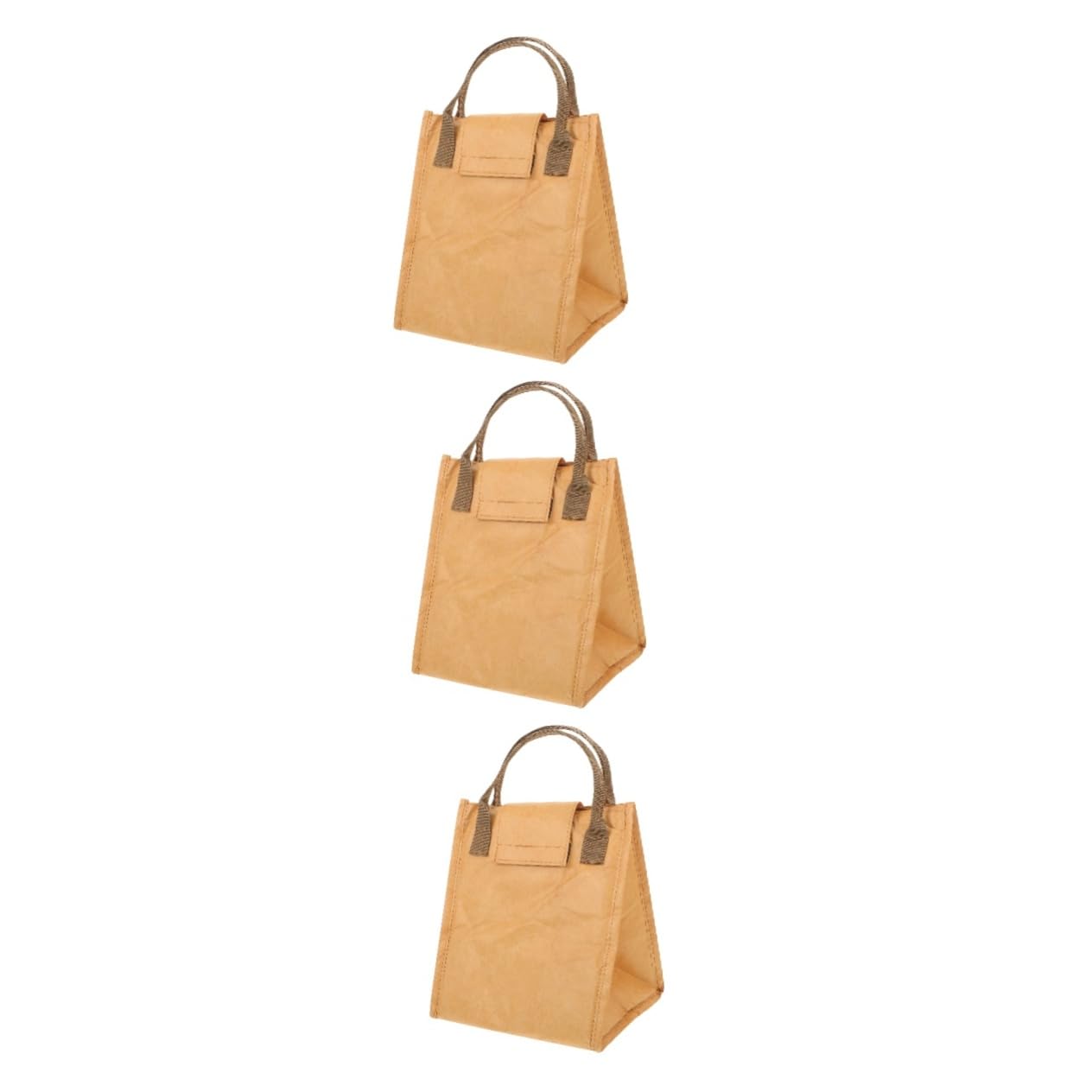 Amosfun 3St Bento-Tasche schultüte schulranzen Thermische Tasche lebensmitteltütchen wasserfester sack Lunchpaket für Mitarbeiter Lunchtasche für Erwachsene Picknick-Thermobeutel Polyester