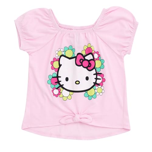 Image of Hello Kitty Girls' 2-Piece T-Shirt and Skirt Set Toddler to Big Kid