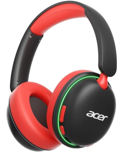 Acer OHR727 Kids Bluetooth Headphones Travel, Over-Ear Comfort Design