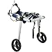 VEVOR 2 Wheels Dog Wheelchair for Back Legs, Pet Wheelchair Lightweight & Adjustable Assisting in Healing, Dog Cart for Injured, Disabled, Paralysis, Hind Limb Weak Pet (Medium)
