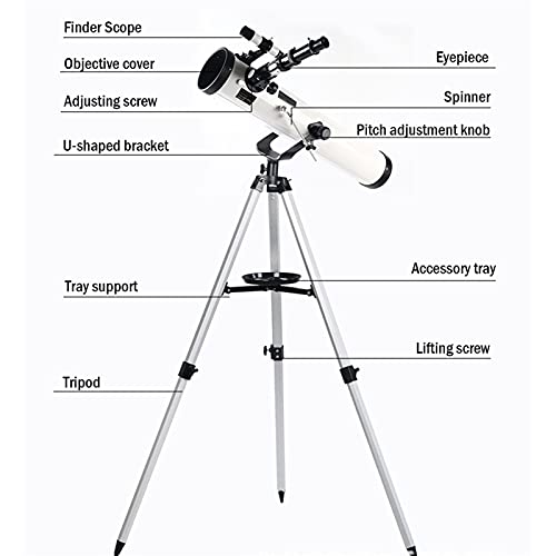 Telescopio astronómico 76/700 para niños con 3 oculares HD miniatura 4